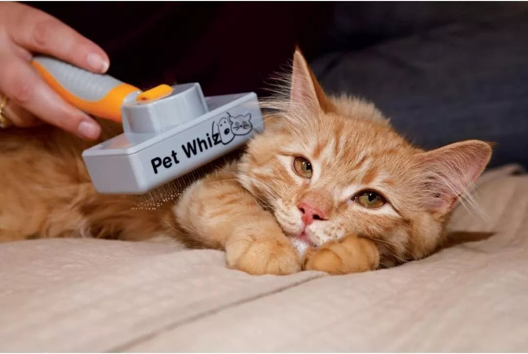 2pk Pet Hair Remover Self Cleaning Slicker Brush For Cats Dog Pet Grooming Tool