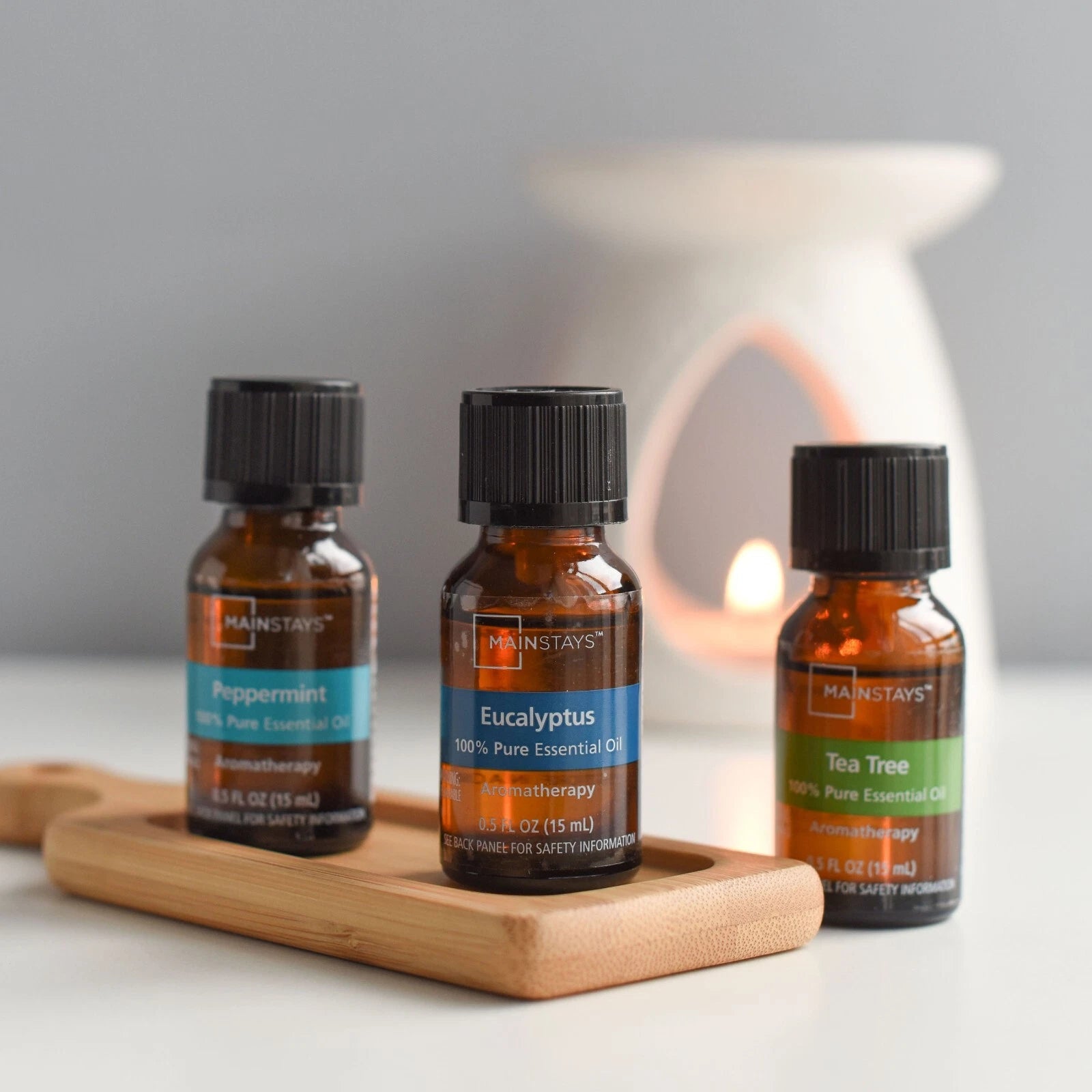 100% Pure Essential Oil Set – Aromatherapy Fragrance Oils for Diffusers (3 x 15ml)