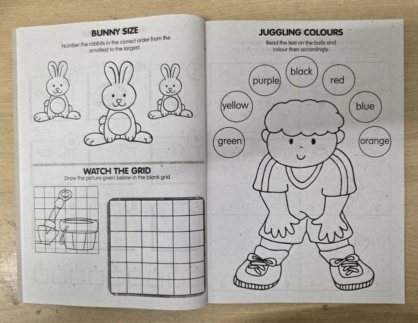 A4 Super Jumbo Kids Children Activity Book Travel Fun Animal Colouring Puzzles