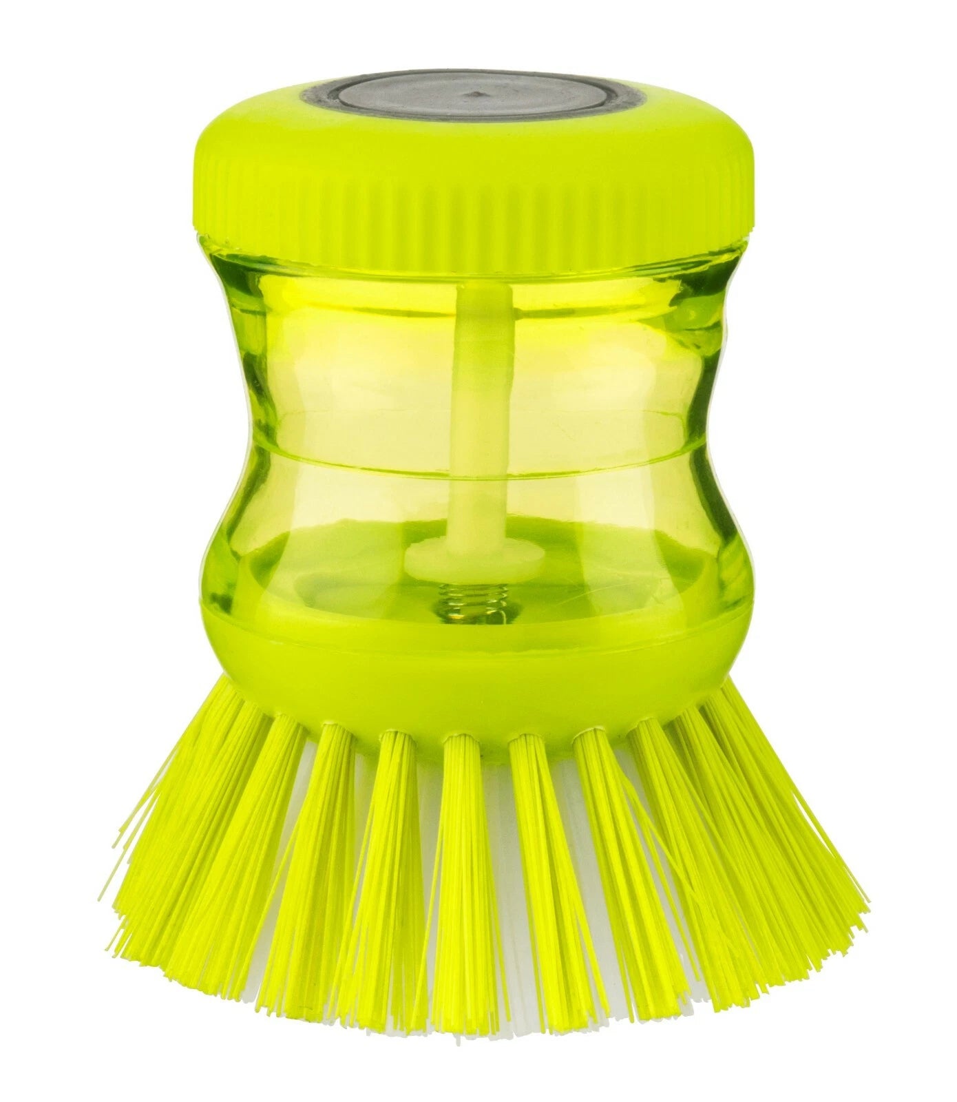 Compact Kitchen Sink Soap Dispenser With Cleaning Brush Dish Washing Scrubbing