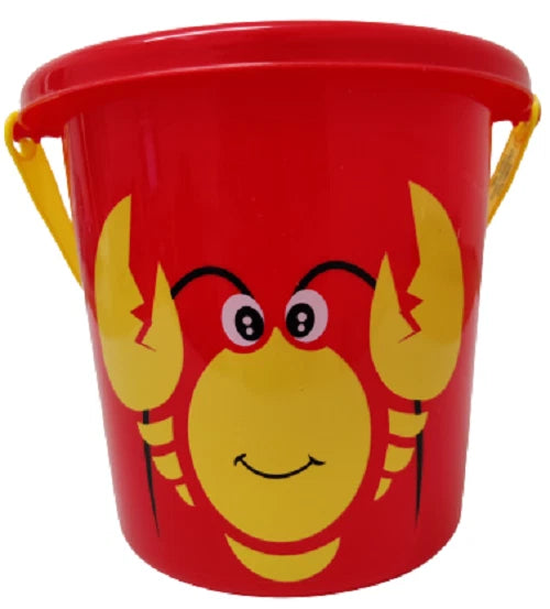 Pack of 3 Medium Kids Beach Water Buckets With Handle Sand Summer Outdoor Garden