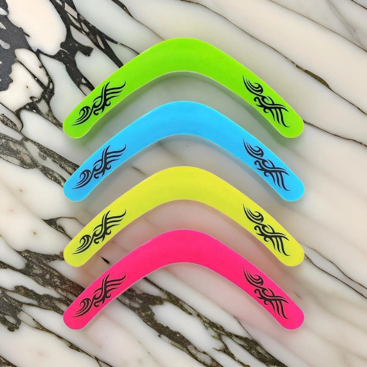 Neon Colour Boomerang Toy 40cm Summer Garden Beach Outdoor Fun Kids Toys Gift
