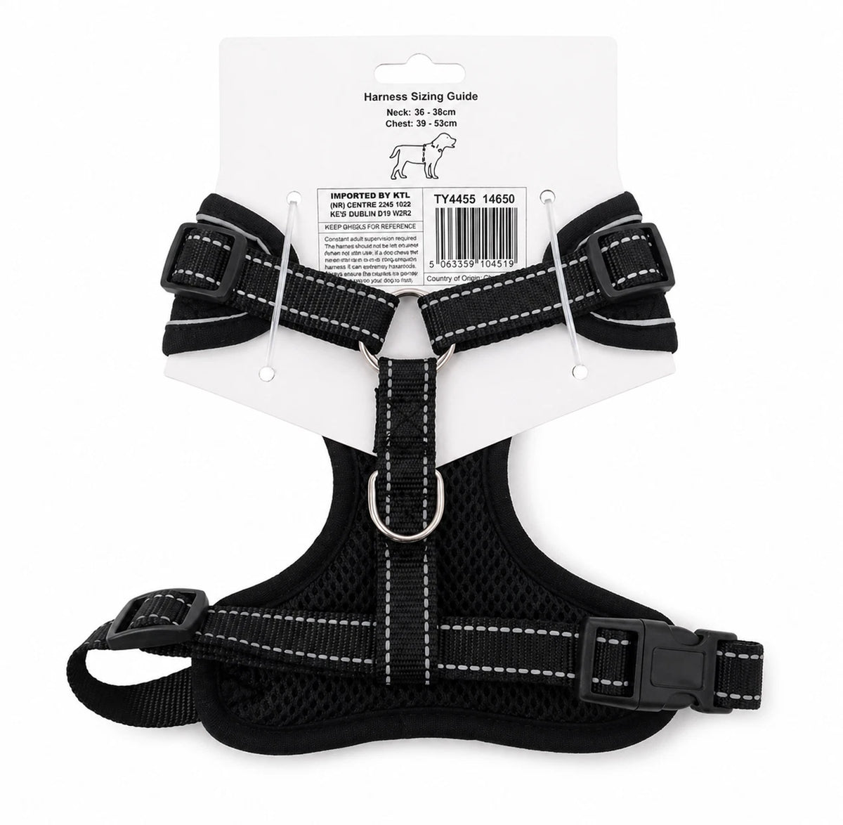 Dog Harness Small No Pull Adjustable Breathable Padded Mesh Soft Vest Front Clip