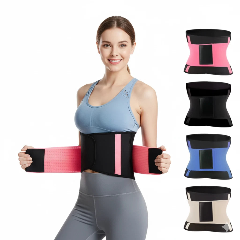 Waist Trainer Belt Women Men Adjustable Slimming Sweat Belt Workout Back Support