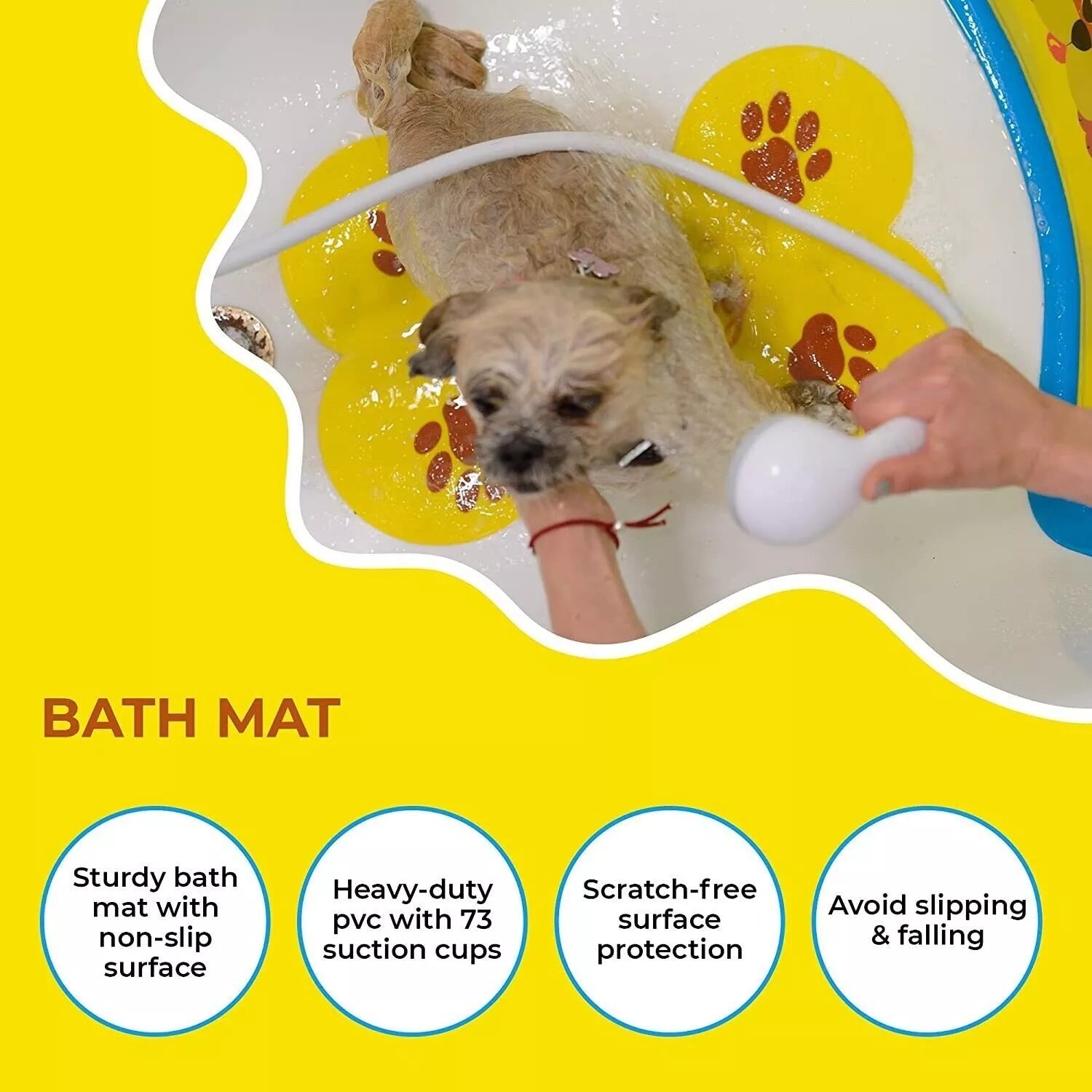 Pet Dog Bath Set with Microfibre Towel & Grooming Mat – Dog Washing, Drying & Grooming Kit
