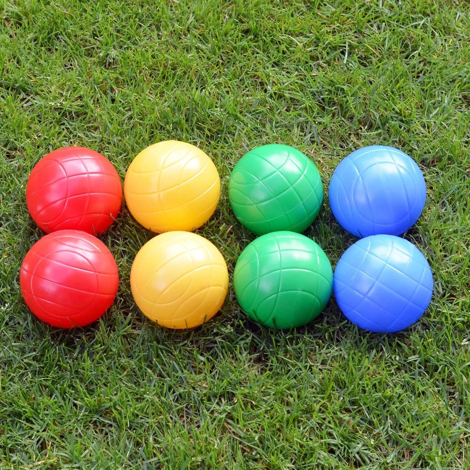 8 Piece French Boules Petanque Set – Garden Family Game with Jack Balls & Carry Case