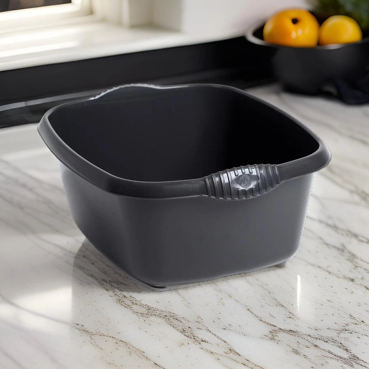 12L Washing Up Bowl Plastic Kitchen Basin Sink Mixing Cutlery Tidy Rectangular