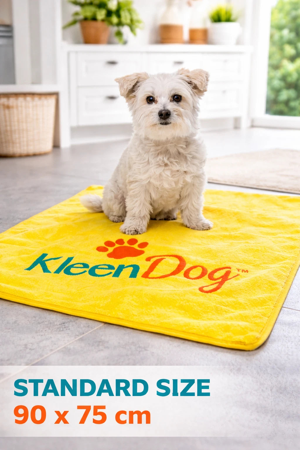 Large Microfibre Pet Towel – Super Absorbent Soft Drying Towel for Dogs & Cats, Bath & Grooming Use