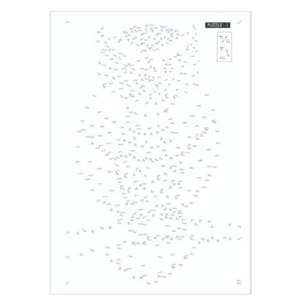 A4 Dot To Dot Adults Book Extreme Puzzle Anti-Stress Challenging Activity Book
