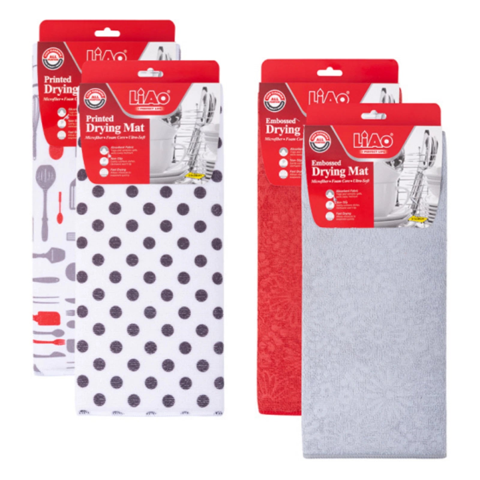 Microfibre Dish Drying Mats Kitchen Drainer Absorbent Non Slip Cutlery Sink