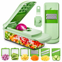6 in 1 Vegetable Chopper Mandoline Slicer Dicer Cutter Grater Kitchen Gadget NEW