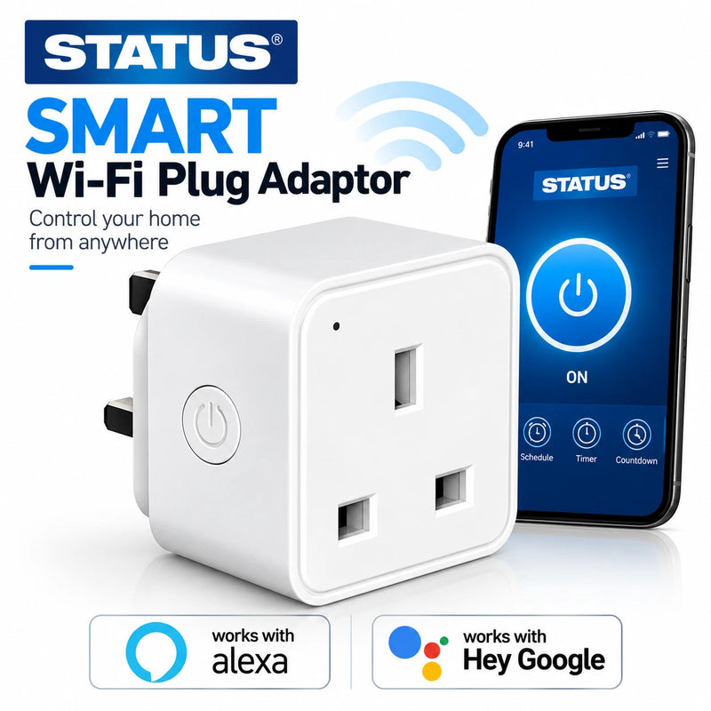 Smart WiFi Plug 13A UK Socket Alexa Google Assistant App Voice Control Timer