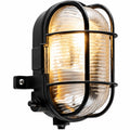 Outdoor Bulkhead Wall Lights IP44 Garden Porch Security Wall Light Fitting Black