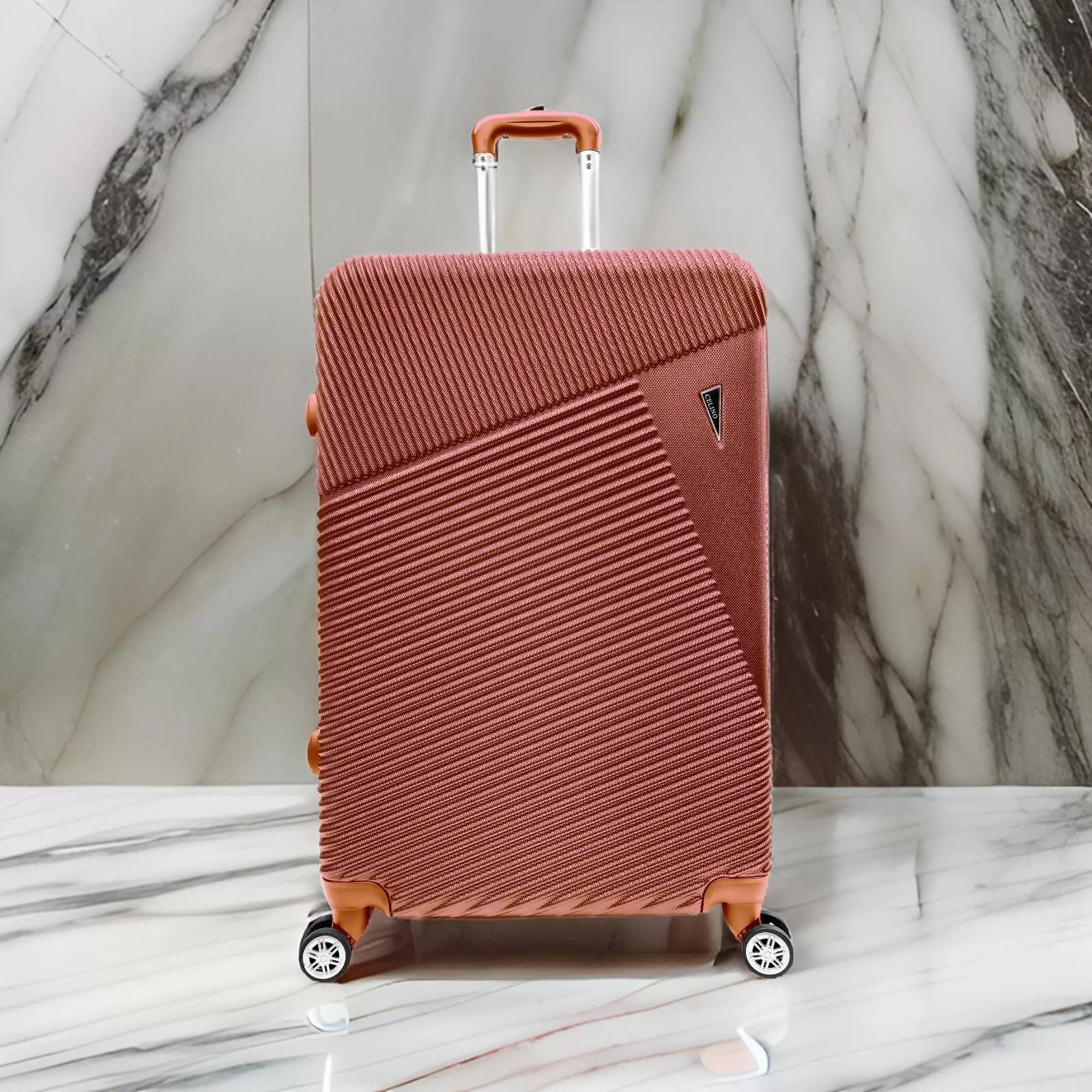 Suitcase Set of 3 Lightweight ABS Hard Shell 4 Wheel Luggage Bag Travel Trolley