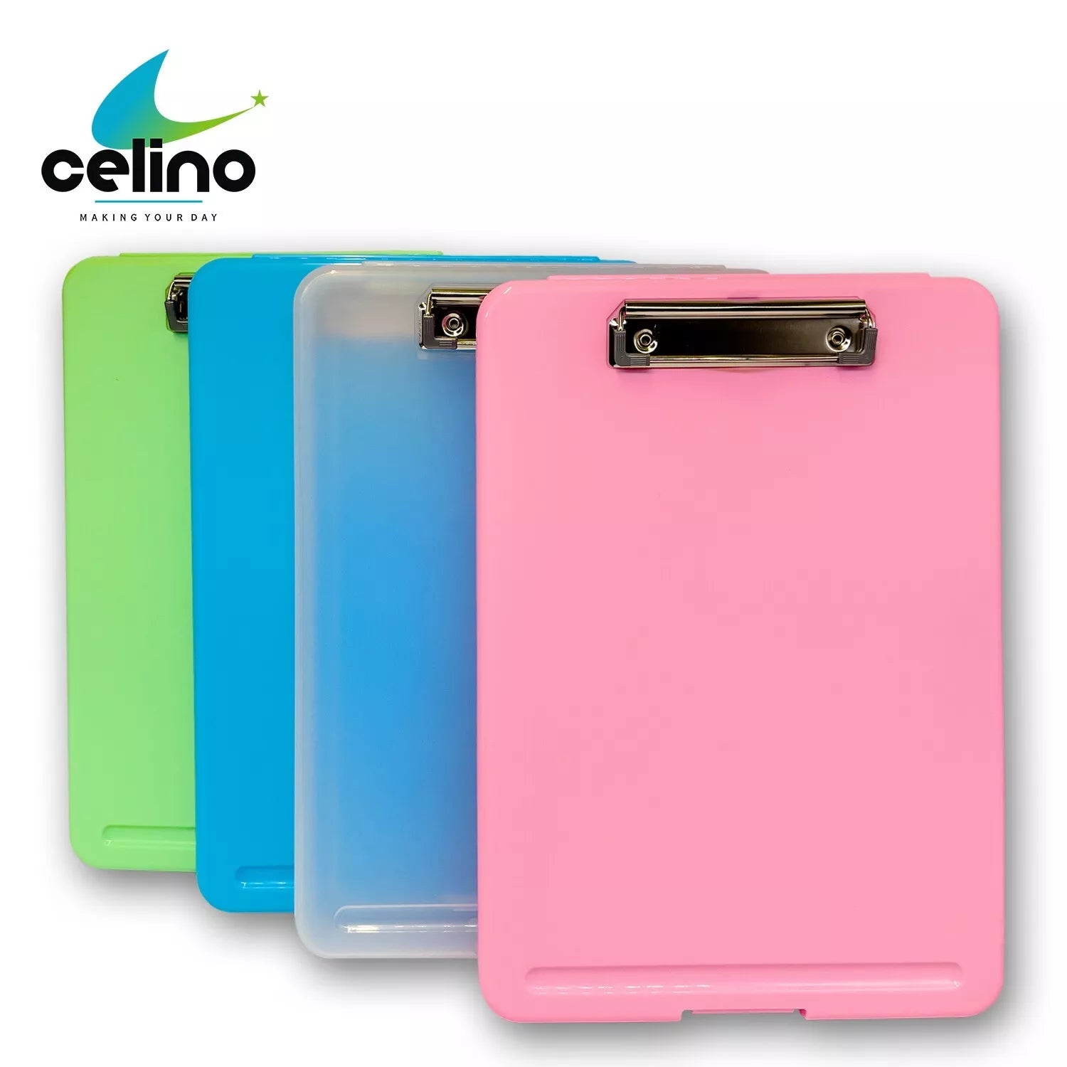 A4 Clipboard With Storage Document Filling Durable Plastic Folder File Office