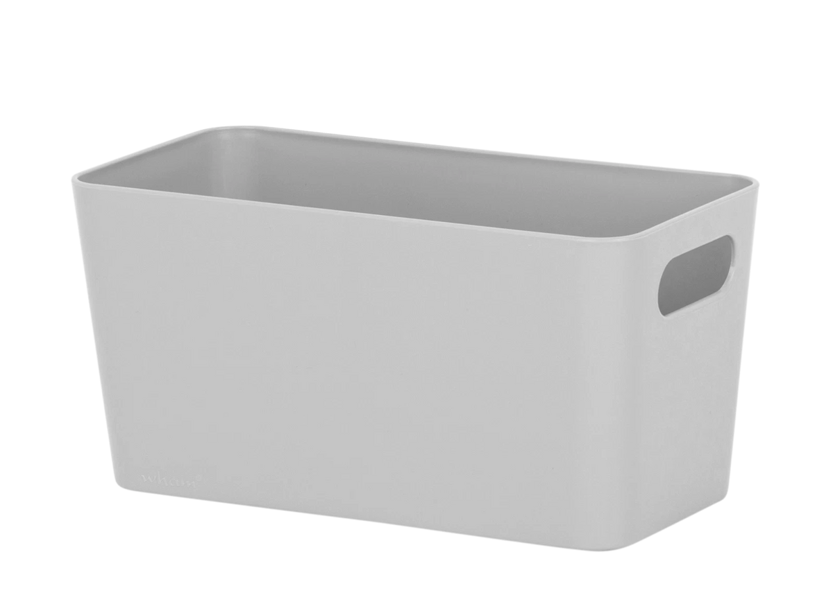 Plastic Storage Baskets Organiser Reusable Boxes Kitchen Bathroom Office Home