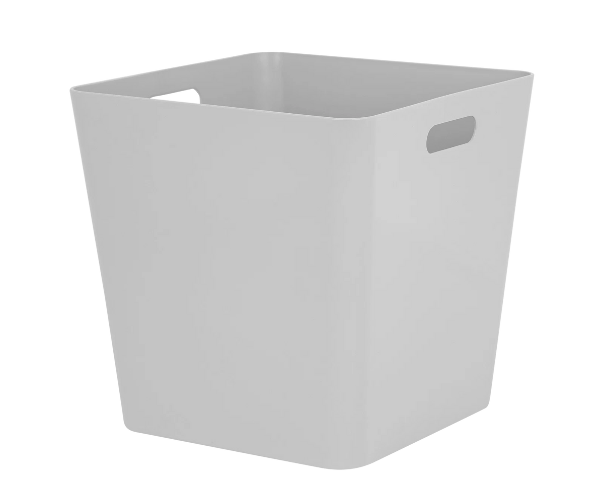 Plastic Storage Baskets Organiser Reusable Boxes Kitchen Bathroom Office Home