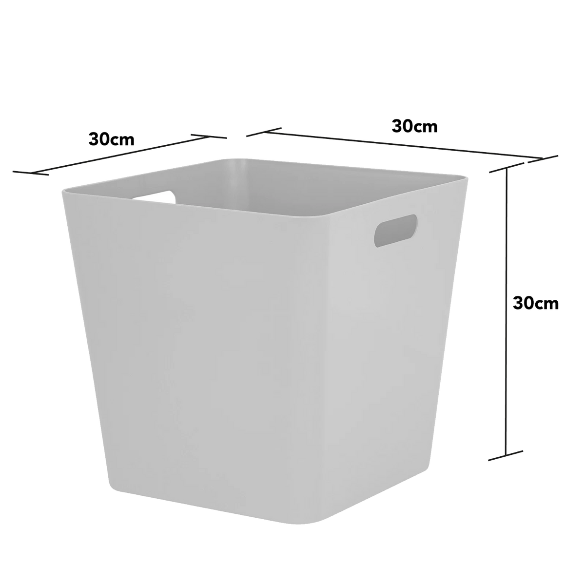 Plastic Storage Baskets Organiser Reusable Boxes Kitchen Bathroom Office Home