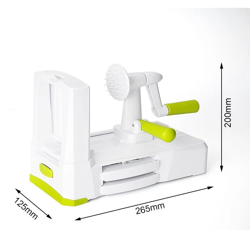 5 Blades Vegetable Spiralizer Slicer Zucchini Noodle Pasta Spaghetti Maker NEW