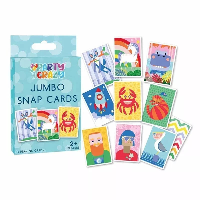 36 Jumbo Snap Playing Cards Matching Pairs Game Memory Boosting Activity Travel