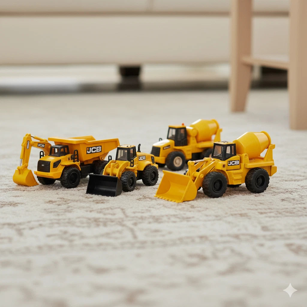 JCB Construction Vehicle Toys Digger Loader Crane Skip Lorry Kids Boys Xmas Gift