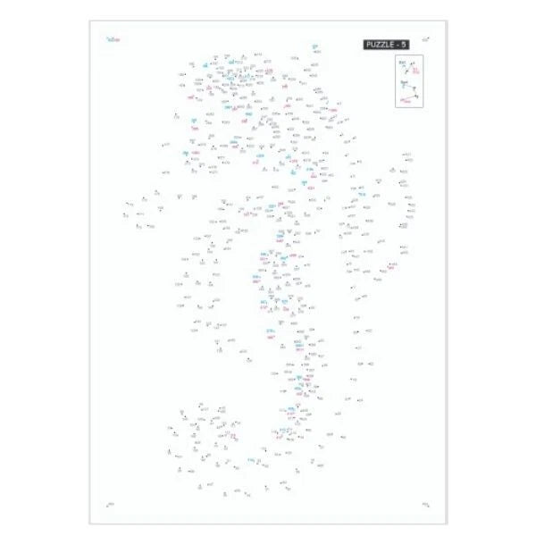 A4 Dot To Dot Adults Book Extreme Puzzle Anti-Stress Challenging Activity Book