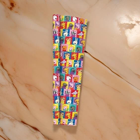 2 Pack Peppa Pig Kids Gift Wrapping Paper Rolls 2m – Birthday & Christmas Present Wrap for Girls