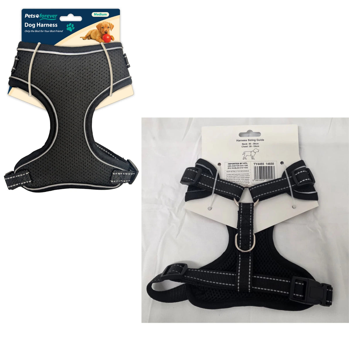 Dog Harness Small No Pull Adjustable Breathable Padded Mesh Soft Vest Front Clip