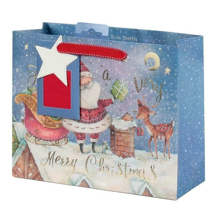 Santa's Magic Adventure Me Medium Gift Bags Premium Quality Xmas Presents