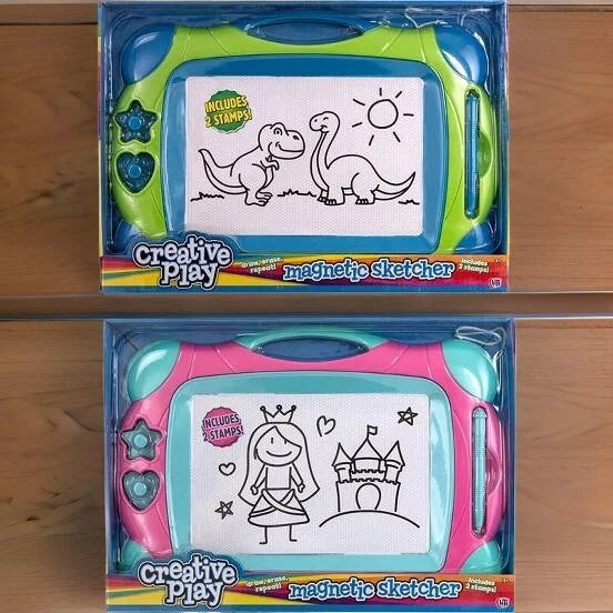 Kids Writing Drawing Board Magic Writer Magnetic Slate Doodle Pad Toy Gift