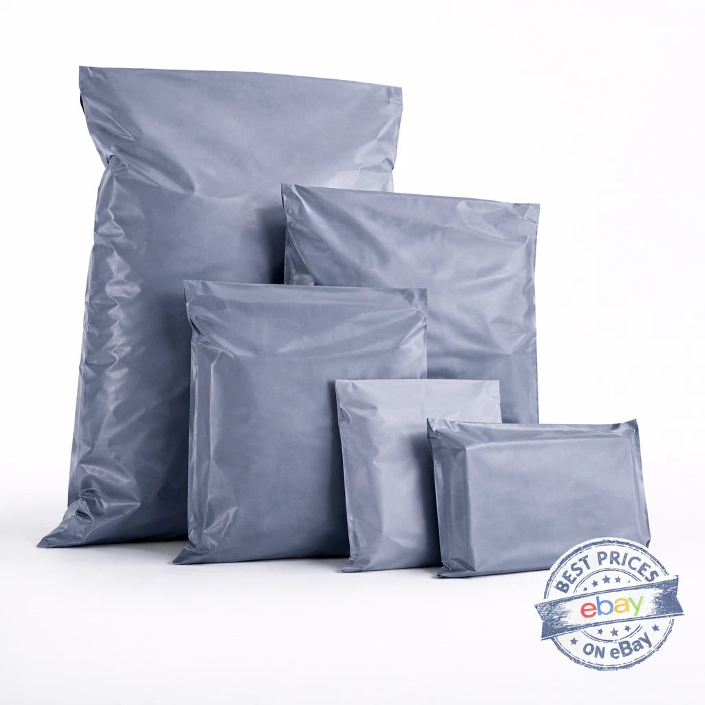 Grey Mailing Bags Postage Mixed Sizes Strong Poly Self Seal Plastic Postal UK