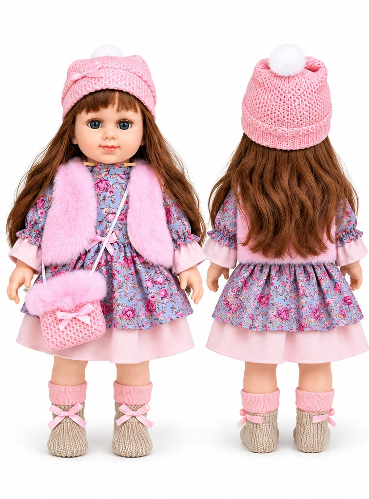 38cm Fashion Dolls With Stylish Outfit Clothes Girls Toys Musical Doll Xmas Gift