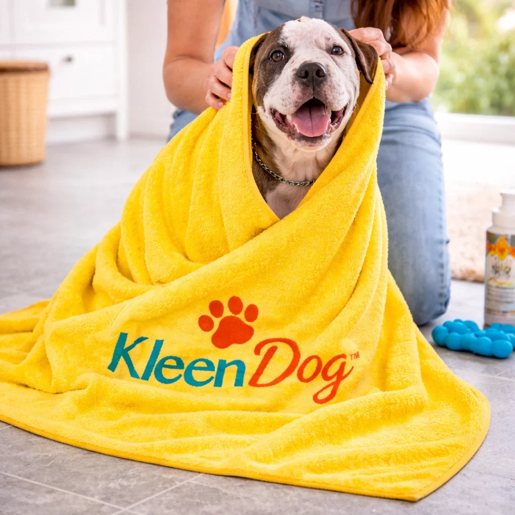Large Microfibre Pet Towel – Super Absorbent Soft Drying Towel for Dogs & Cats, Bath & Grooming Use