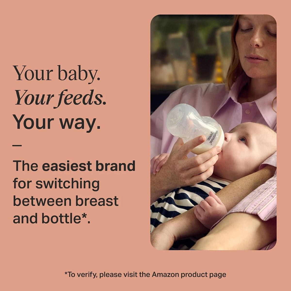 Tommee Tippee Natural Start Newborn Starter Set Anti-Colic 150ml 260ml Bottles