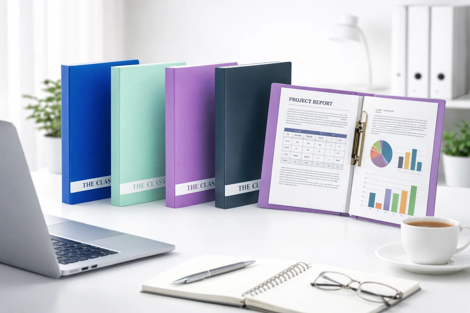A4 Clip File Document Folder – Paper Storage Organiser Binder for Office, School & Home