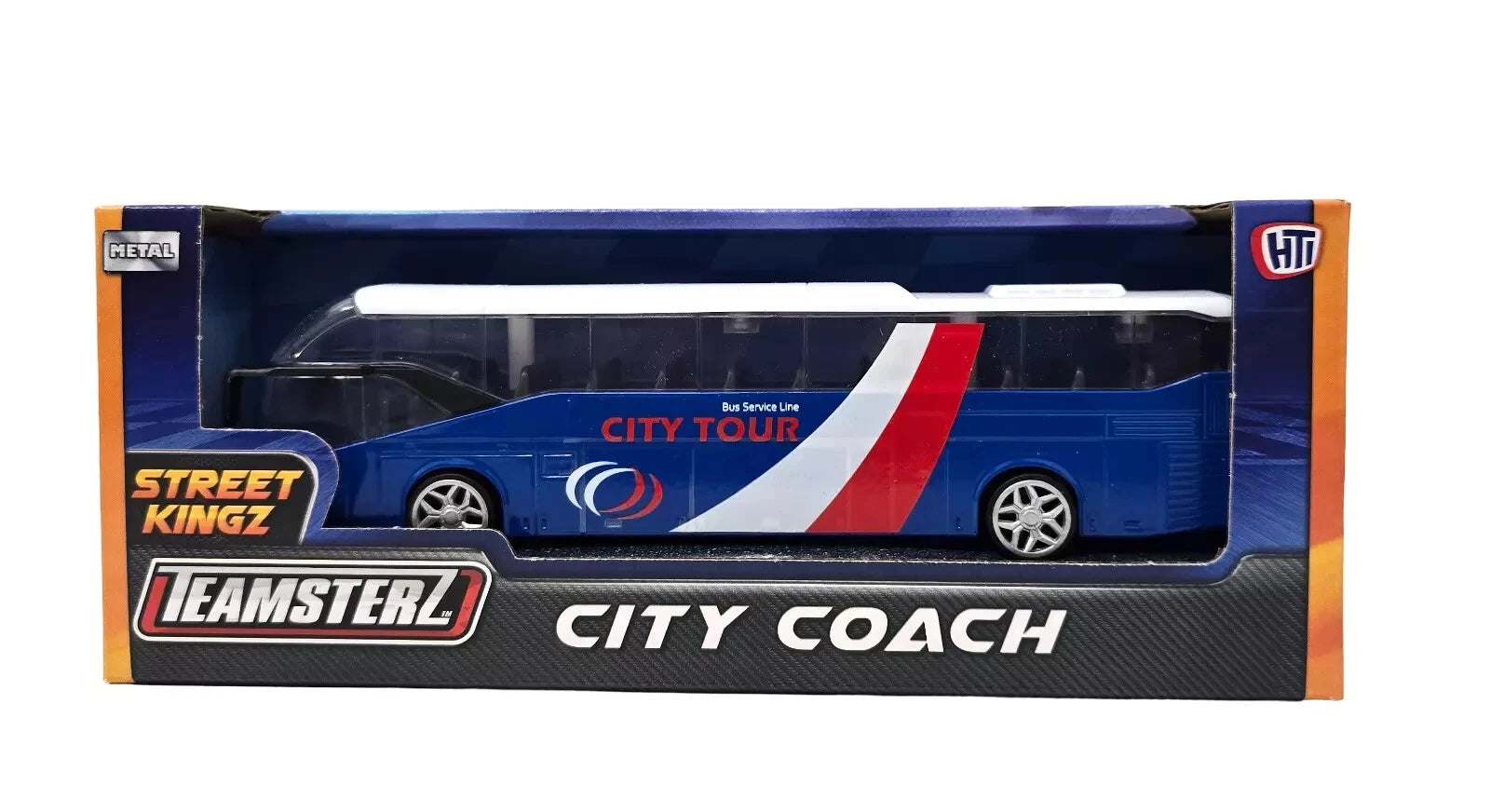 Teamsterz City Coach Airport Bus DieCast Toy Vehicles Kids Girls Boys Toys Gift