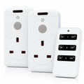 Remote Control Sockets UK 20M Range 13A Energy Saving Plug In Sockets Pack of 2