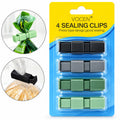 4pcs Food Bag Clips For Sealing Food Storage Freeze Kitchen Pegs Sealer Plastic