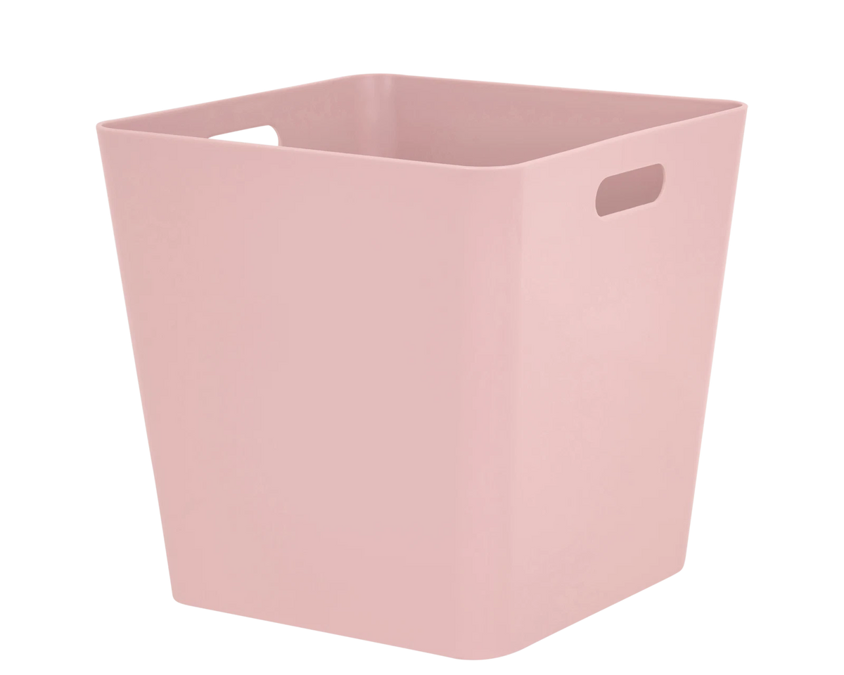 Plastic Storage Baskets Organiser Reusable Boxes Kitchen Bathroom Office Home