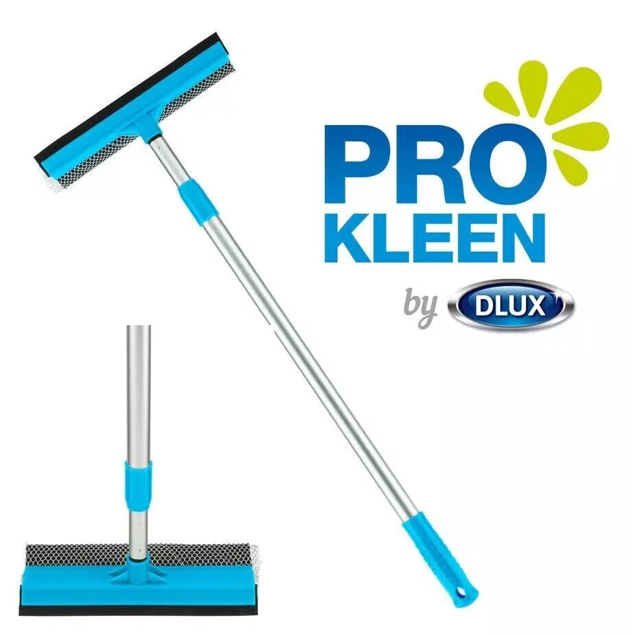 Extendable Window Squeegee Cleaning Equipment Glass Wiper Sponge Head 60-105cm