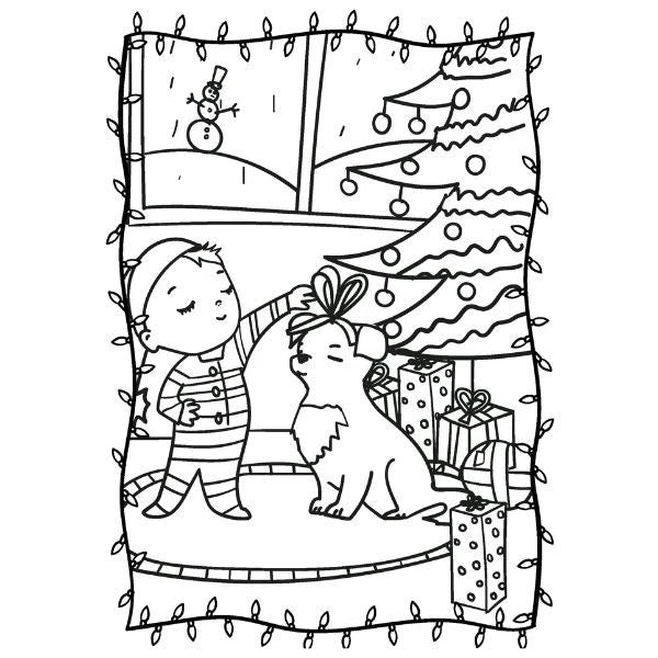 A4 Christmas Colouring Books For Kids Set of 2 Activity Book Festive Designs