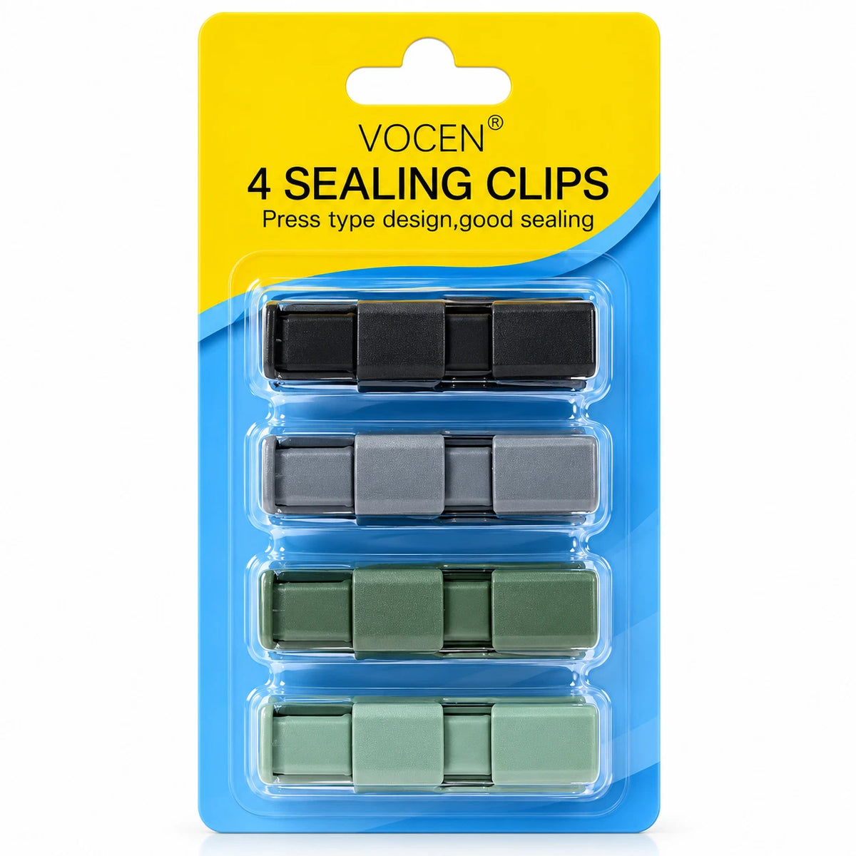 4pcs Food Bag Clips For Sealing Food Storage Freeze Kitchen Pegs Sealer Plastic