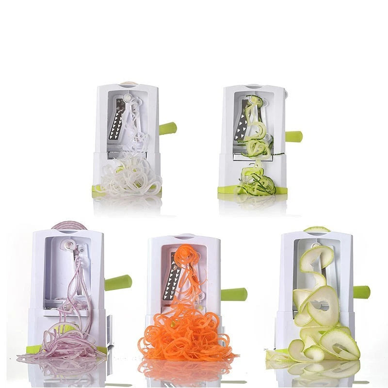 5 Blades Vegetable Spiralizer Slicer Zucchini Noodle Pasta Spaghetti Maker NEW