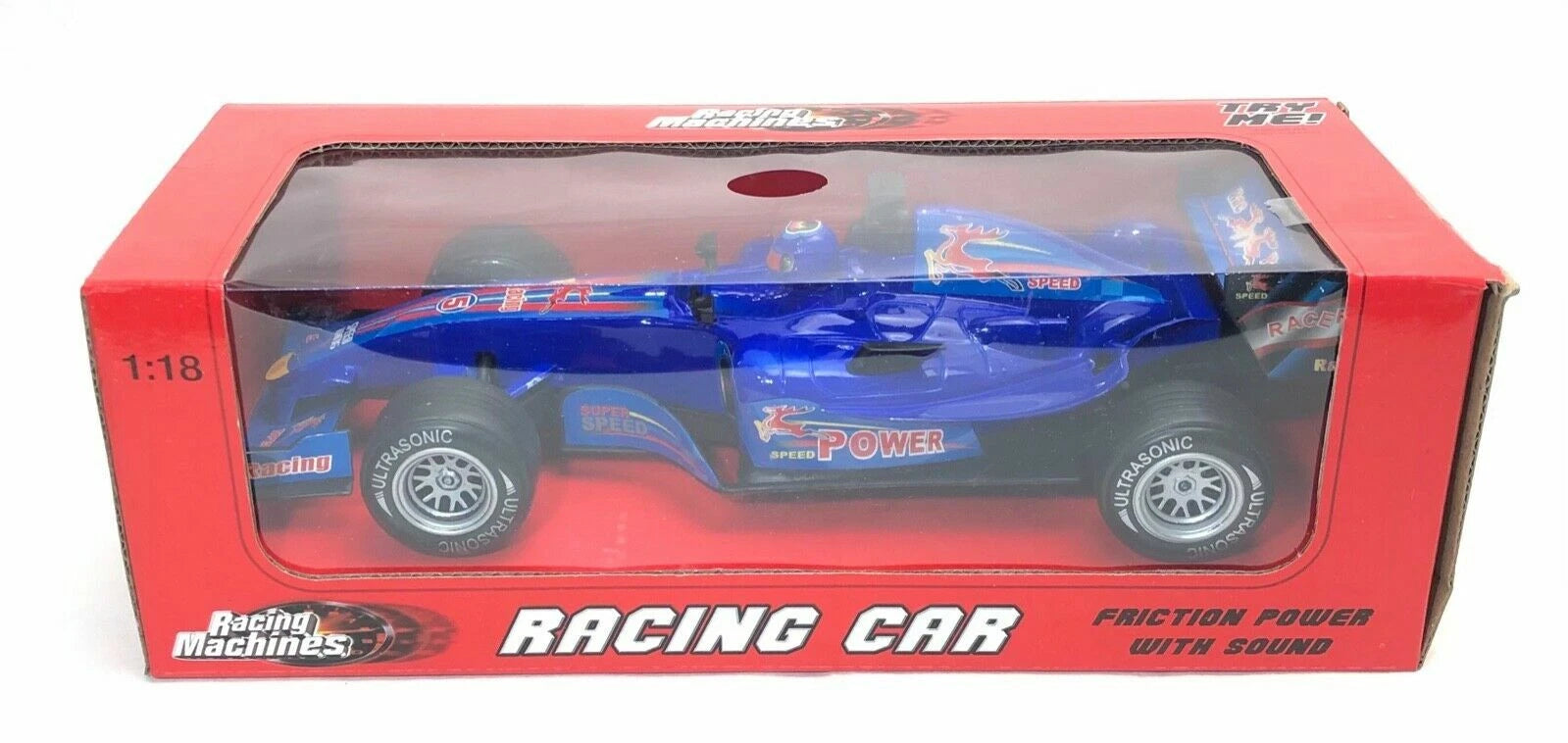 Formula F1 Racing Car Toy With Friction Sound Power 1:18 Kids Children Boys Gift