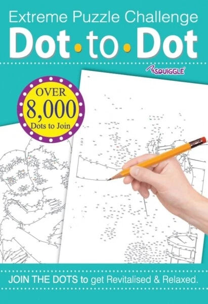A4 Dot To Dot Adults Book Extreme Puzzle Anti-Stress Challenging Activity Book