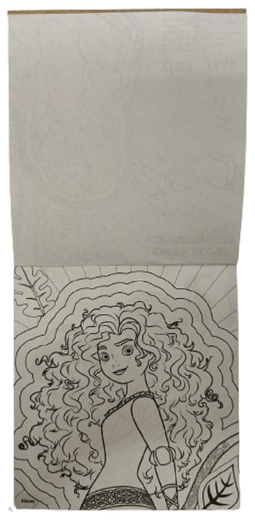 Disney Princess Carry Along Colouring Set Kids Travel Activity Book Party Bag