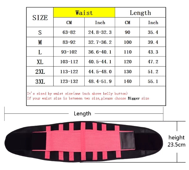 Waist Trainer Belt Women Men Adjustable Slimming Sweat Belt Workout Back Support
