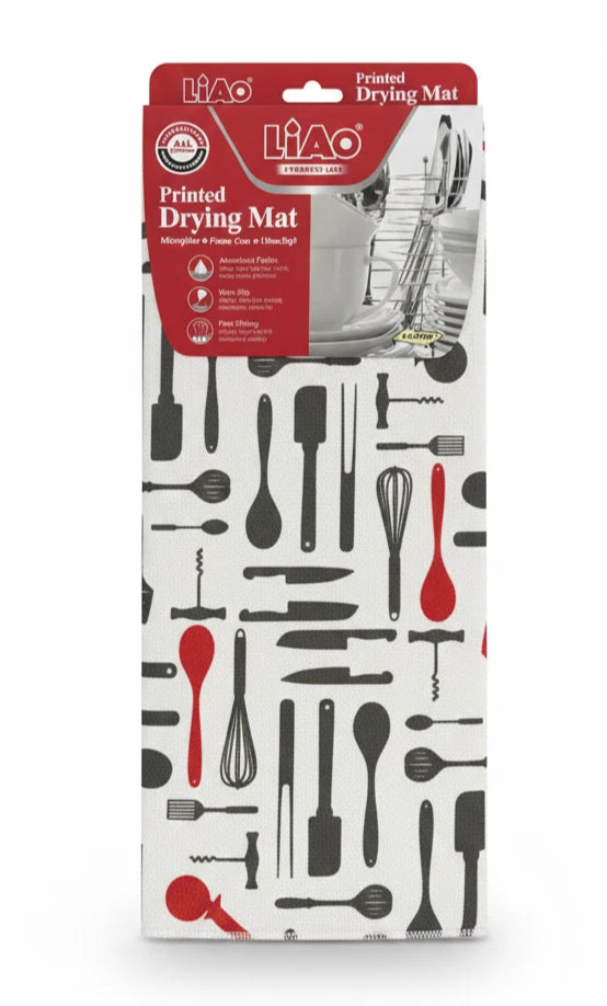 Microfibre Dish Drying Mats Kitchen Drainer Absorbent Non Slip Cutlery Sink