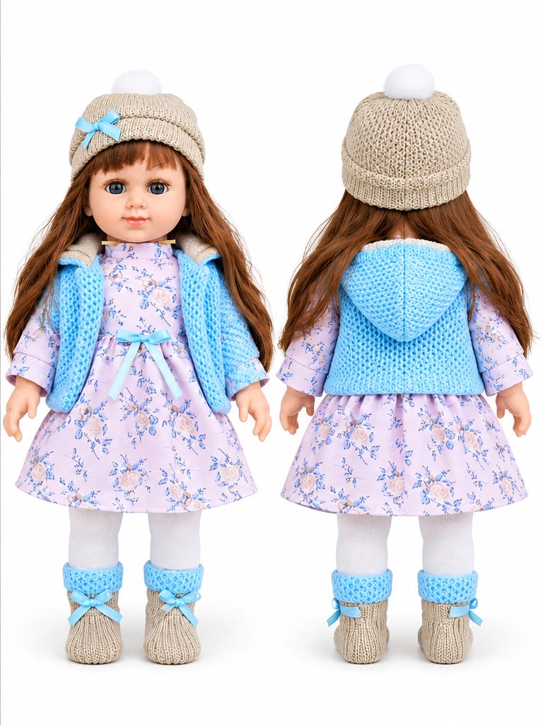 38cm Fashion Dolls With Stylish Outfit Clothes Girls Toys Musical Doll Xmas Gift