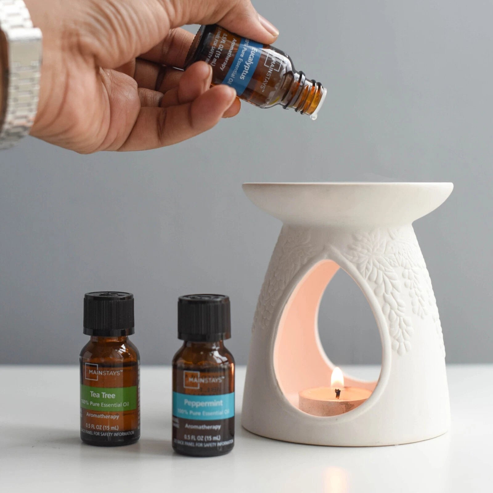 100% Pure Essential Oil Set – Aromatherapy Fragrance Oils for Diffusers (3 x 15ml)